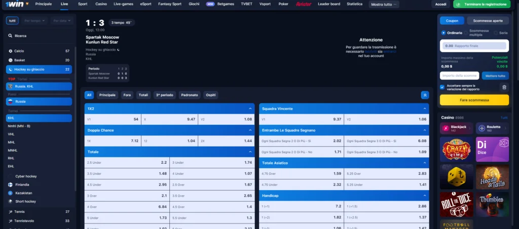 live scommesse